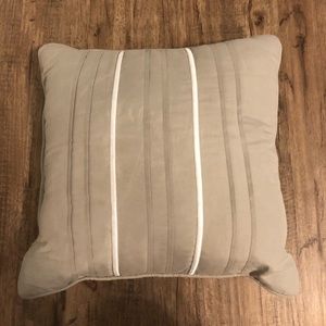Grey decorative throw pillow
